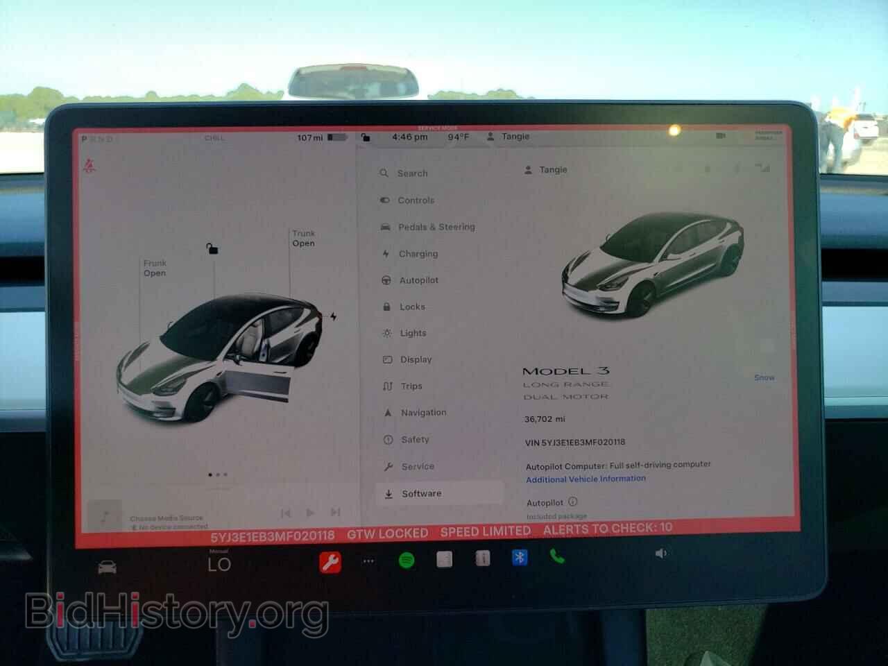 2021 TESLA MODEL 3 - VIN: 5YJ3E1EB3MF020118 - Photo 9