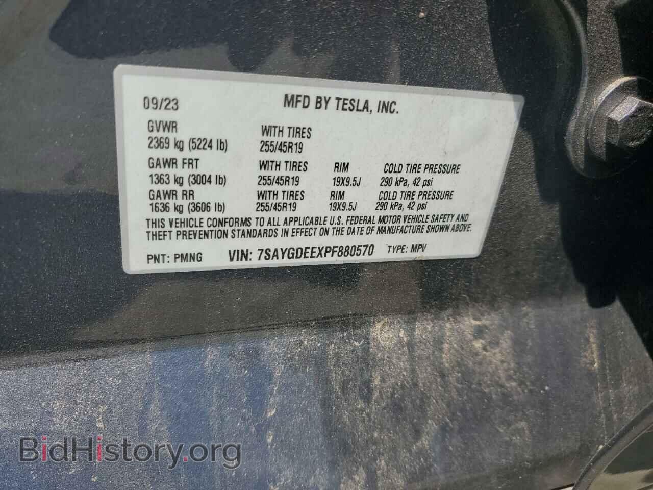 2023 TESLA MODEL Y - VIN: 7SAYGDEEXPF880570 - Photo 12