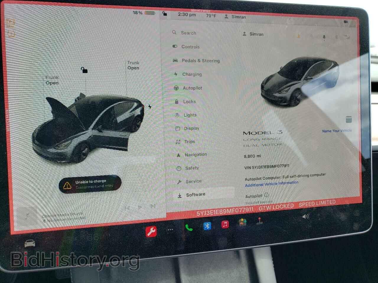 2021 TESLA MODEL 3 - VIN: 5YJ3E1EB9MF077911 - Photo 9