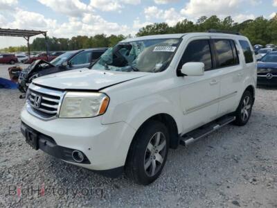 2013 Honda PILOT Pilot Tour, white — VIN 5FNYF4H98DB006552, Copart