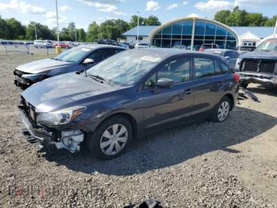 2015 Subaru IMPREZA, темно-серый — VIN JF1GPAA63F8312574, Copart