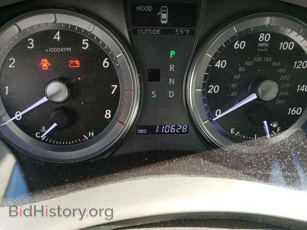 2012 LEXUS ES350 - VIN: JTHBK1EG9C2504701 - Фото 9
