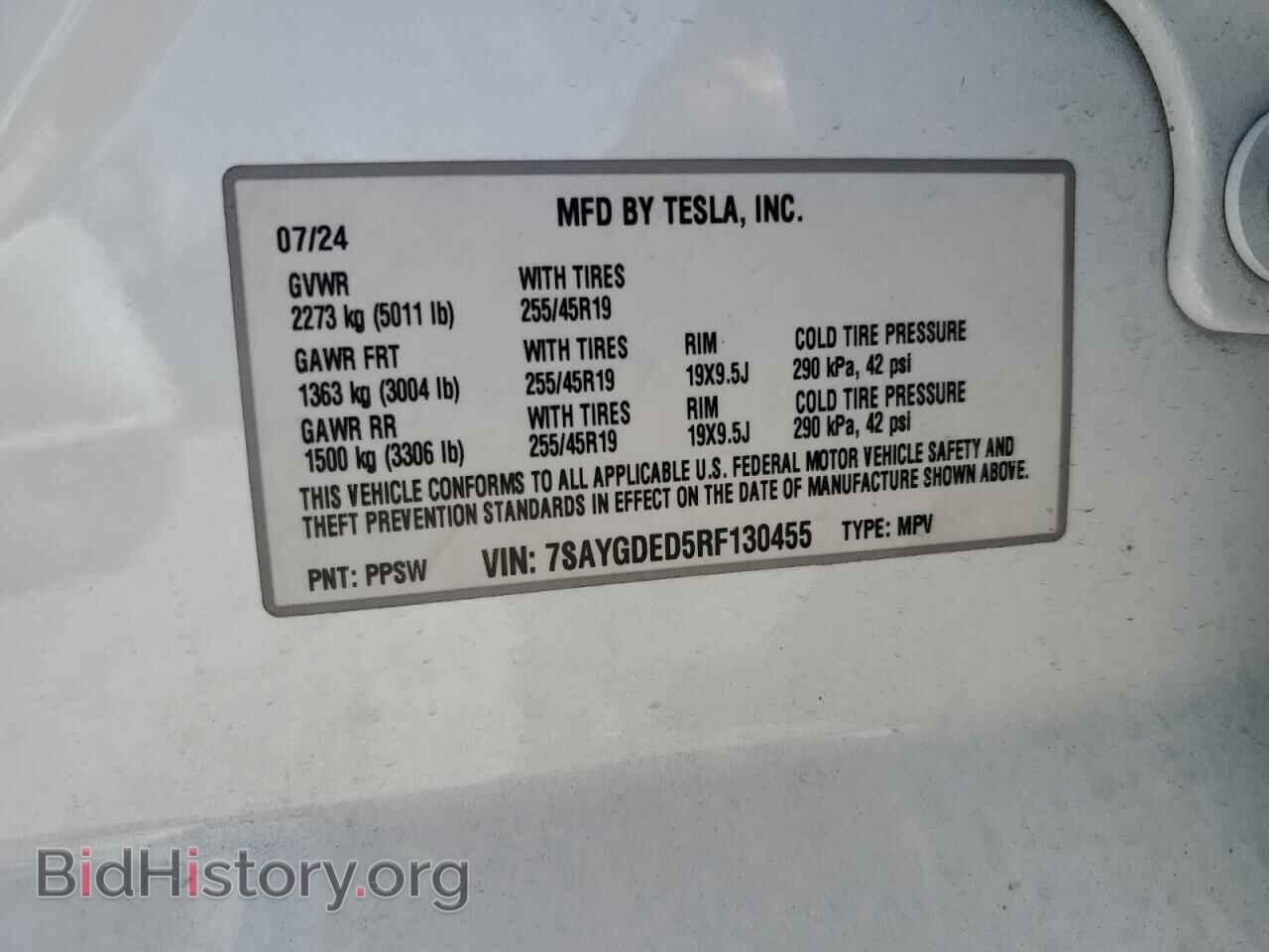 2024 TESLA MODEL Y - VIN: 7SAYGDED5RF130455 - Фото 13
