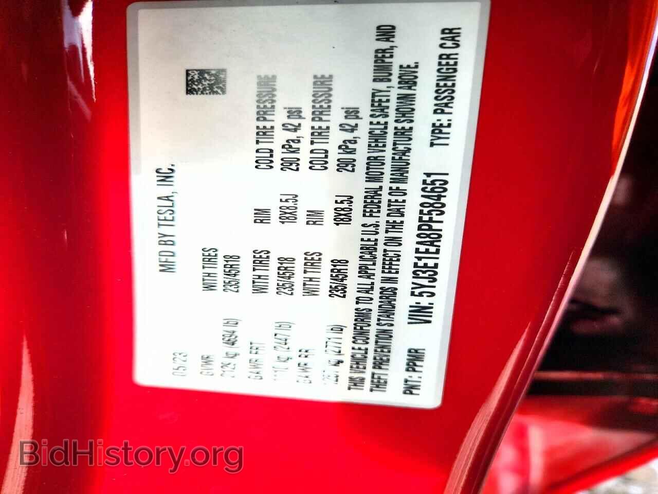 2023 TESLA MODEL 3 - VIN: 5YJ3E1EA8PF584651 - Photo 12
