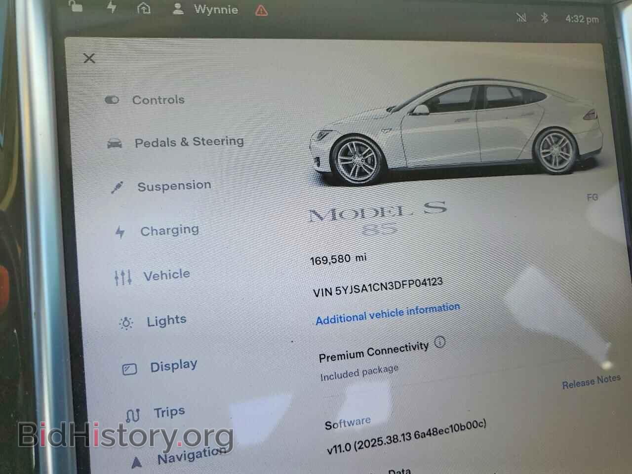 2013 TESLA MODEL S - VIN: 5YJSA1CN3DFP04123 - Photo 9