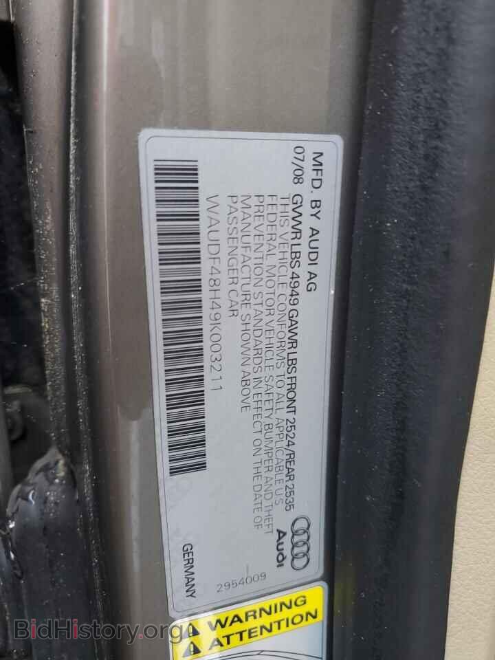 2009 AUDI A4 - VIN: WAUDF48H49K003211 - Фото 12