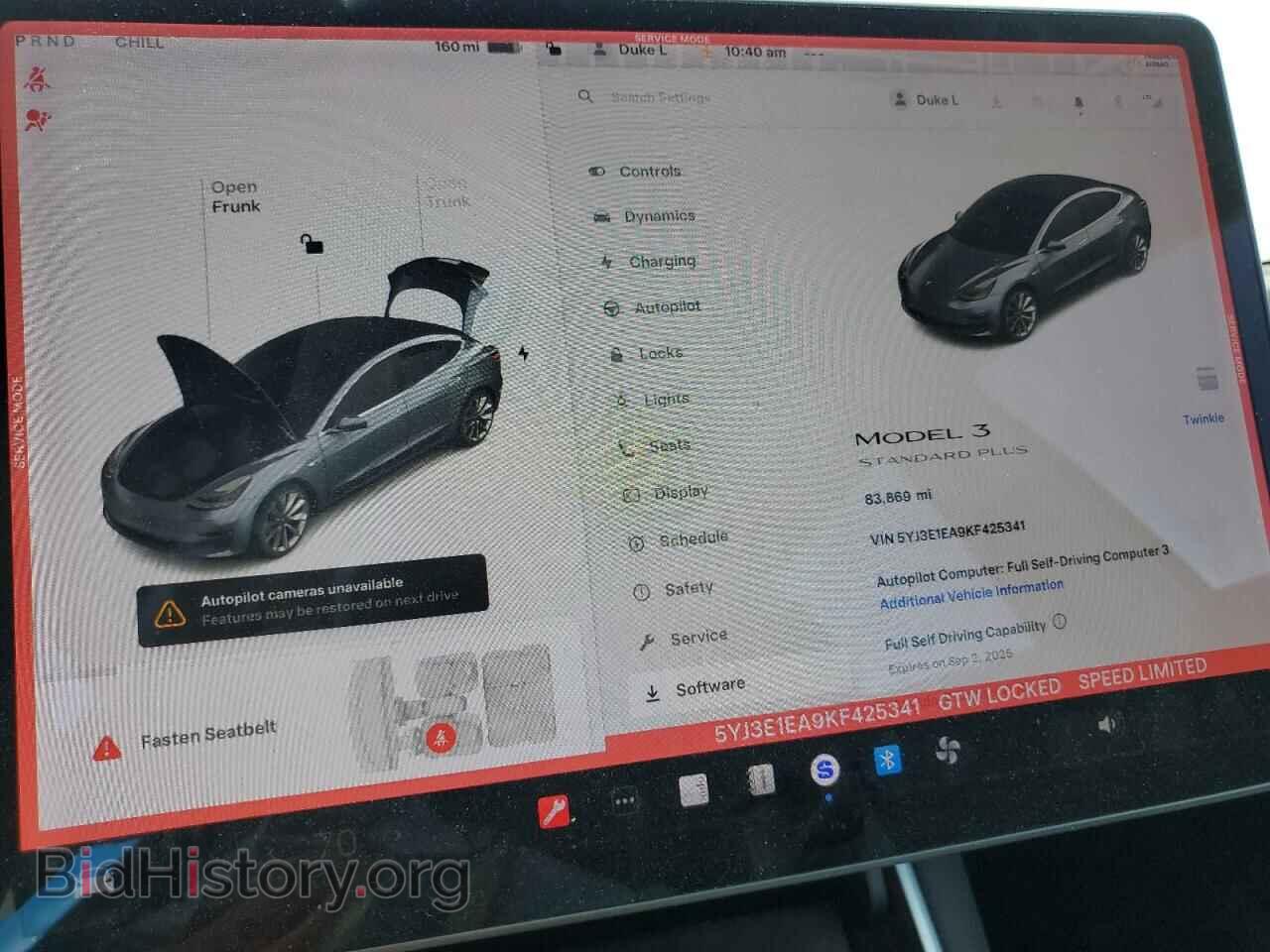 2019 TESLA MODEL 3 - VIN: 5YJ3E1EA9KF425341 - Photo 9