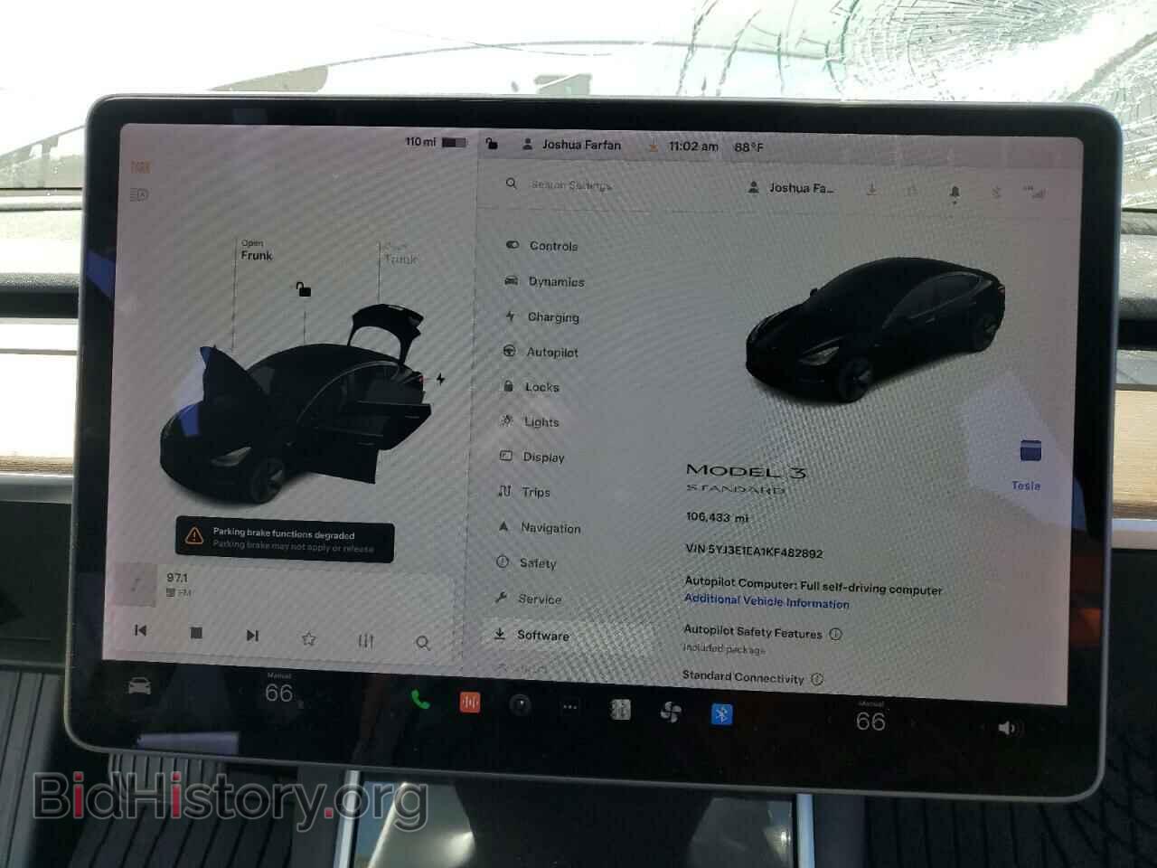 2019 TESLA MODEL 3 - VIN: 5YJ3E1EA1KF482892 - Фото 9