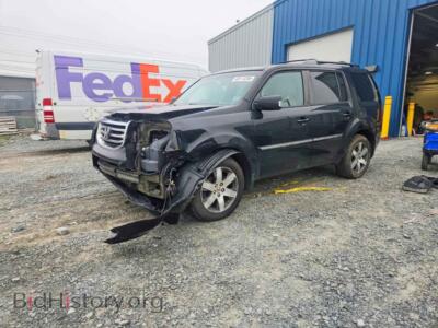 2013 Honda PILOT Touring, черный — VIN 5FNYF4H96DB047522, Copart