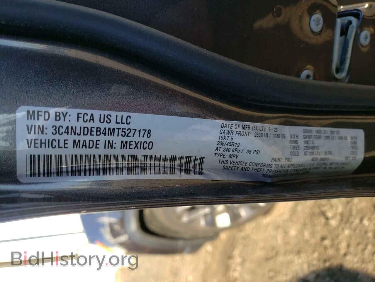 2021 JEEP COMPASS - VIN: 3C4NJDEB4MT527178 - Photo 10