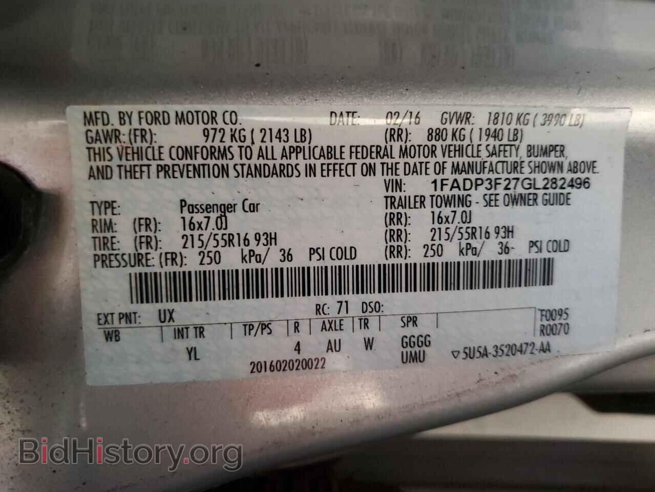 2016 FORD FOCUS - VIN: 1FADP3F27GL282496 - Photo 12