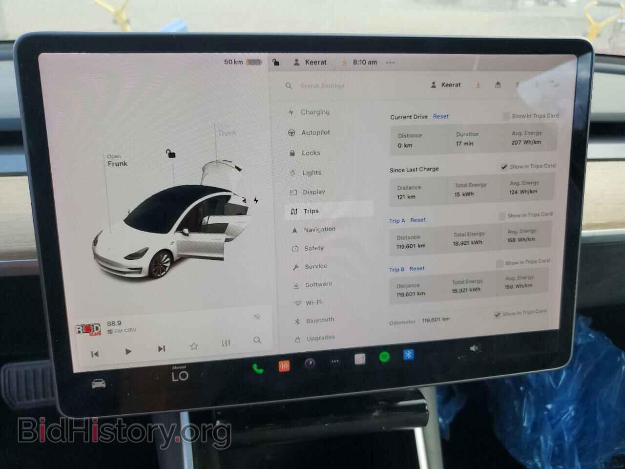 2019 TESLA MODEL 3 - VIN: 5YJ3E1EA2KF428050 - Фото 9