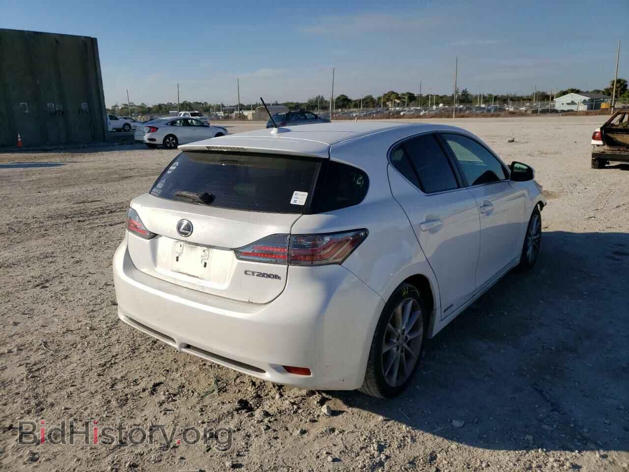2012 LEXUS CT 200 - VIN: JTHKD5BH3C2061671 - Фото 4