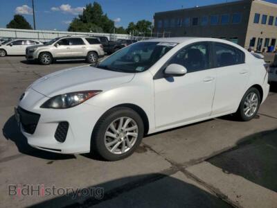 2012 Mazda 3 I, white — VIN JM1BL1V76C1616215, Copart