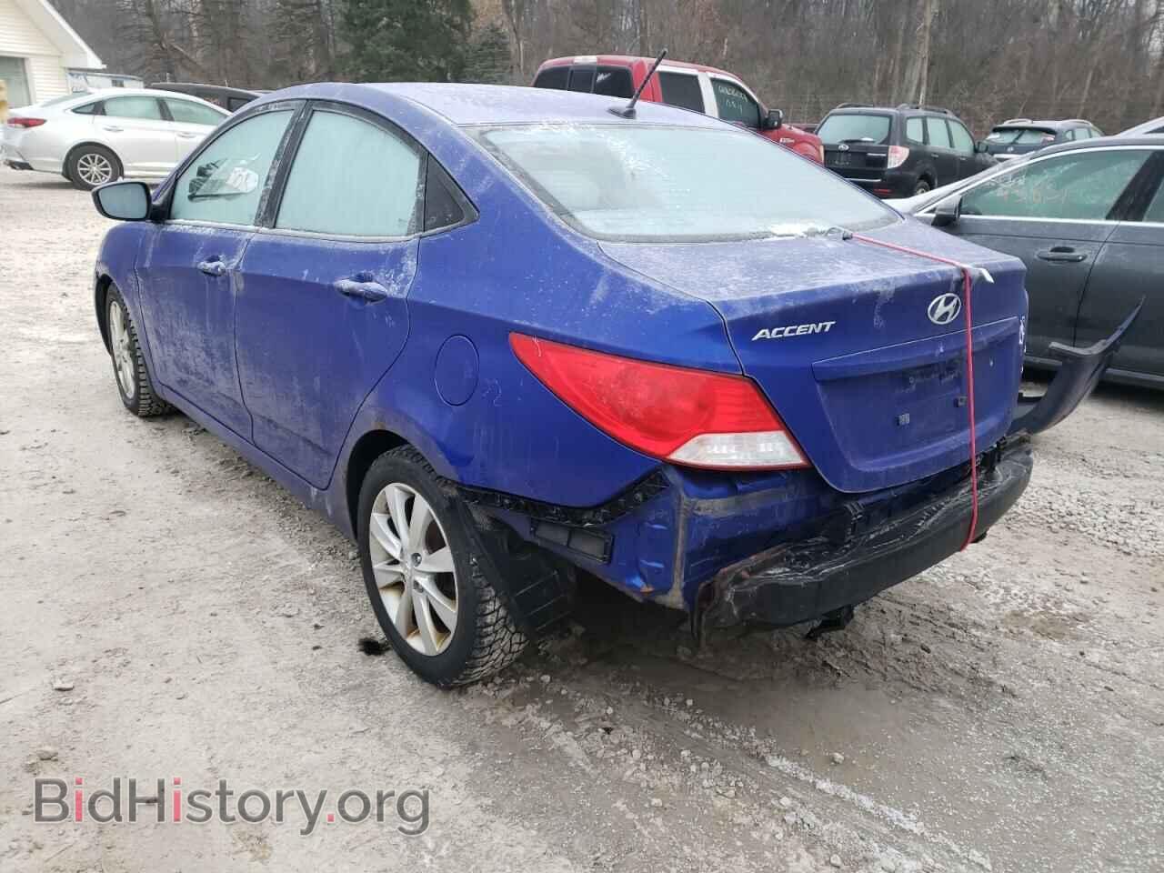 2012 HYUNDAI ACCENT - VIN: KMHCU4AE0CU167647 - Фото 3