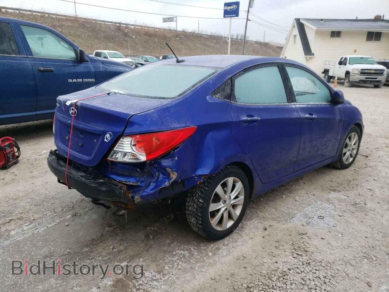 2012 HYUNDAI ACCENT - VIN: KMHCU4AE0CU167647 - Фото 4