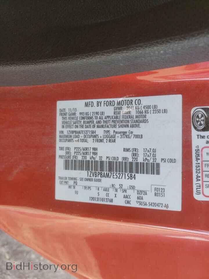 2014 FORD MUSTANG - VIN: 1ZVBP8AM7E5271584 - Фото 10