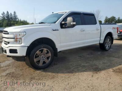 2019 Ford F-150 Supercrew, white — VIN 1FTEW1E49KFD02862, Copart