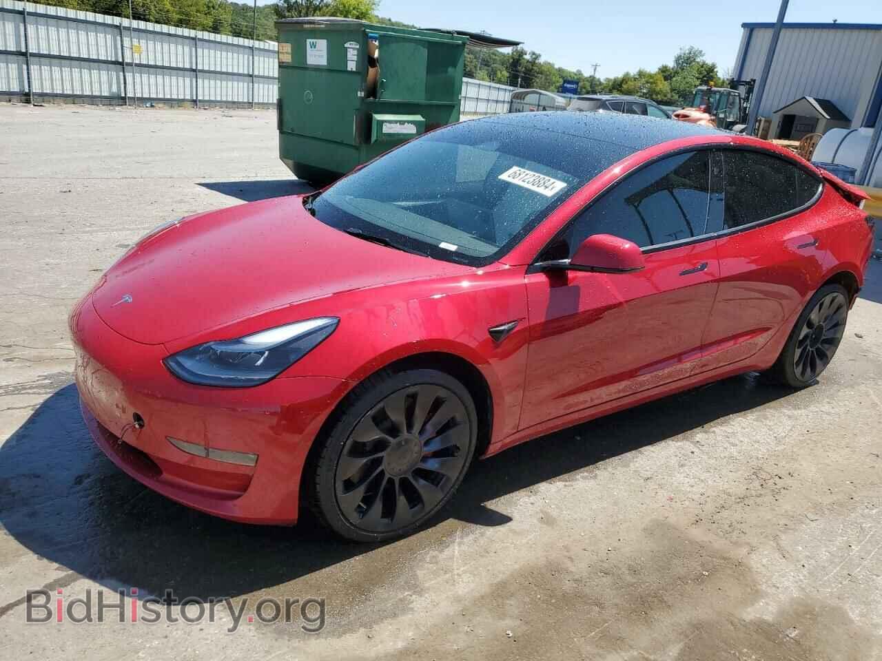 Photo 5YJ3E1EC6NF262704 - TESLA MODEL 3 2022