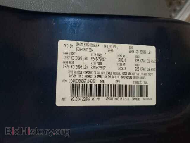 2006 DODGE DURANGO - VIN: 1D4HD38N96F114323 - Фото 10
