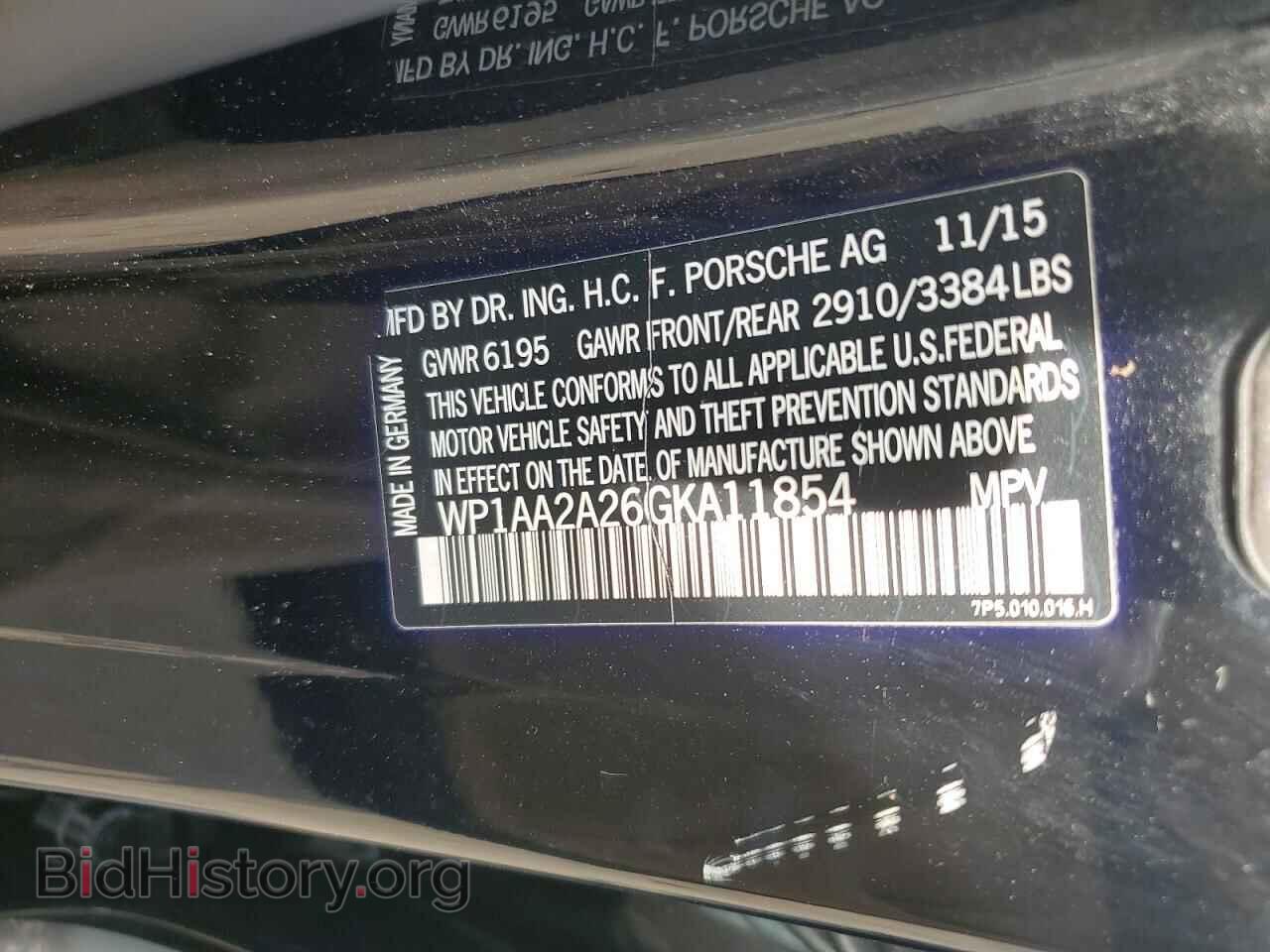 2016 PORSCHE CAYENNE - VIN: WP1AA2A26GKA11854 - Photo 13