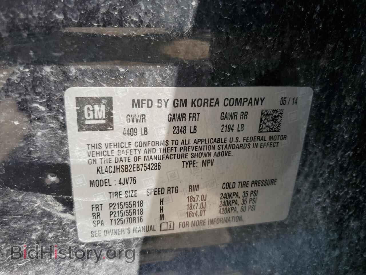 2014 BUICK ENCORE - VIN: KL4CJHSB2EB754286 - Photo 13