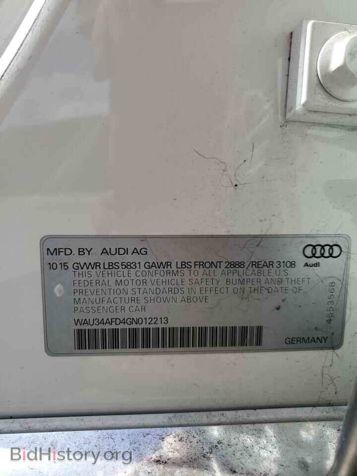 2016 AUDI A8 - VIN: WAU34AFD4GN012213 - Photo 12