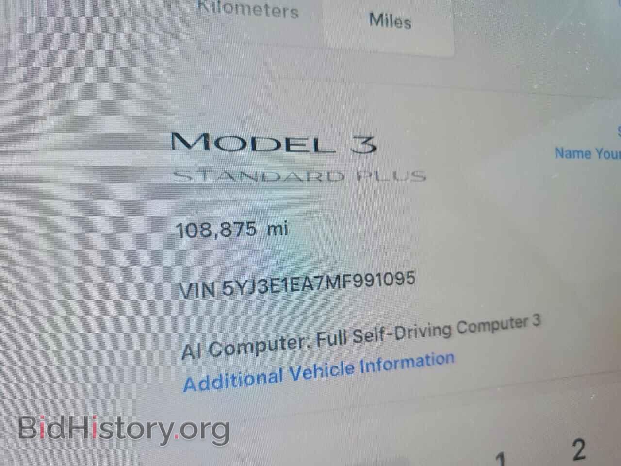 2021 TESLA MODEL 3 - VIN: 5YJ3E1EA7MF991095 - Photo 9
