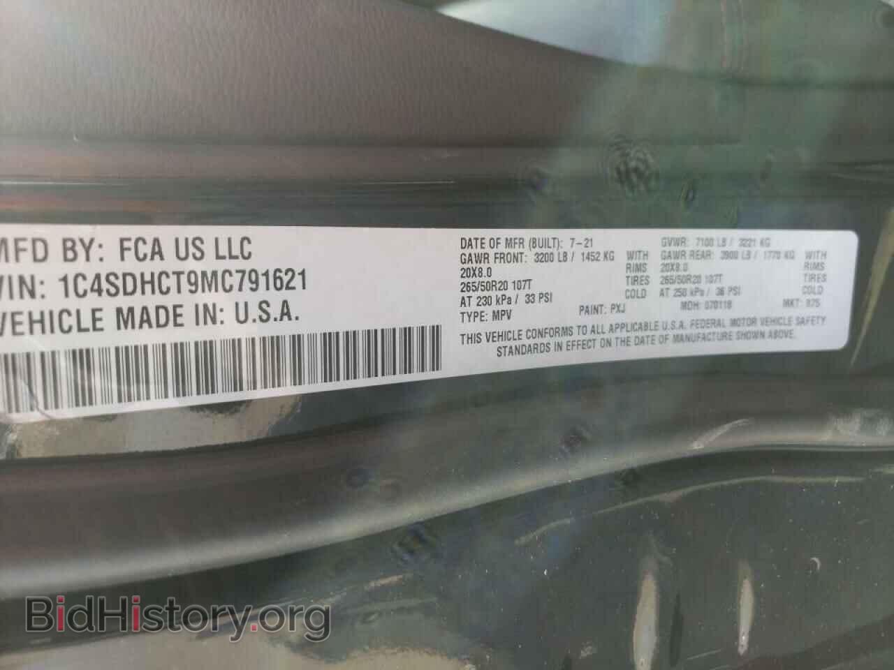 2021 DODGE DURANGO - VIN: 1C4SDHCT9MC791621 - Photo 10