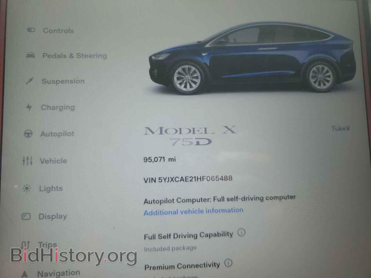 2017 TESLA MODEL X - VIN: 5YJXCAE21HF065488 - Photo 9