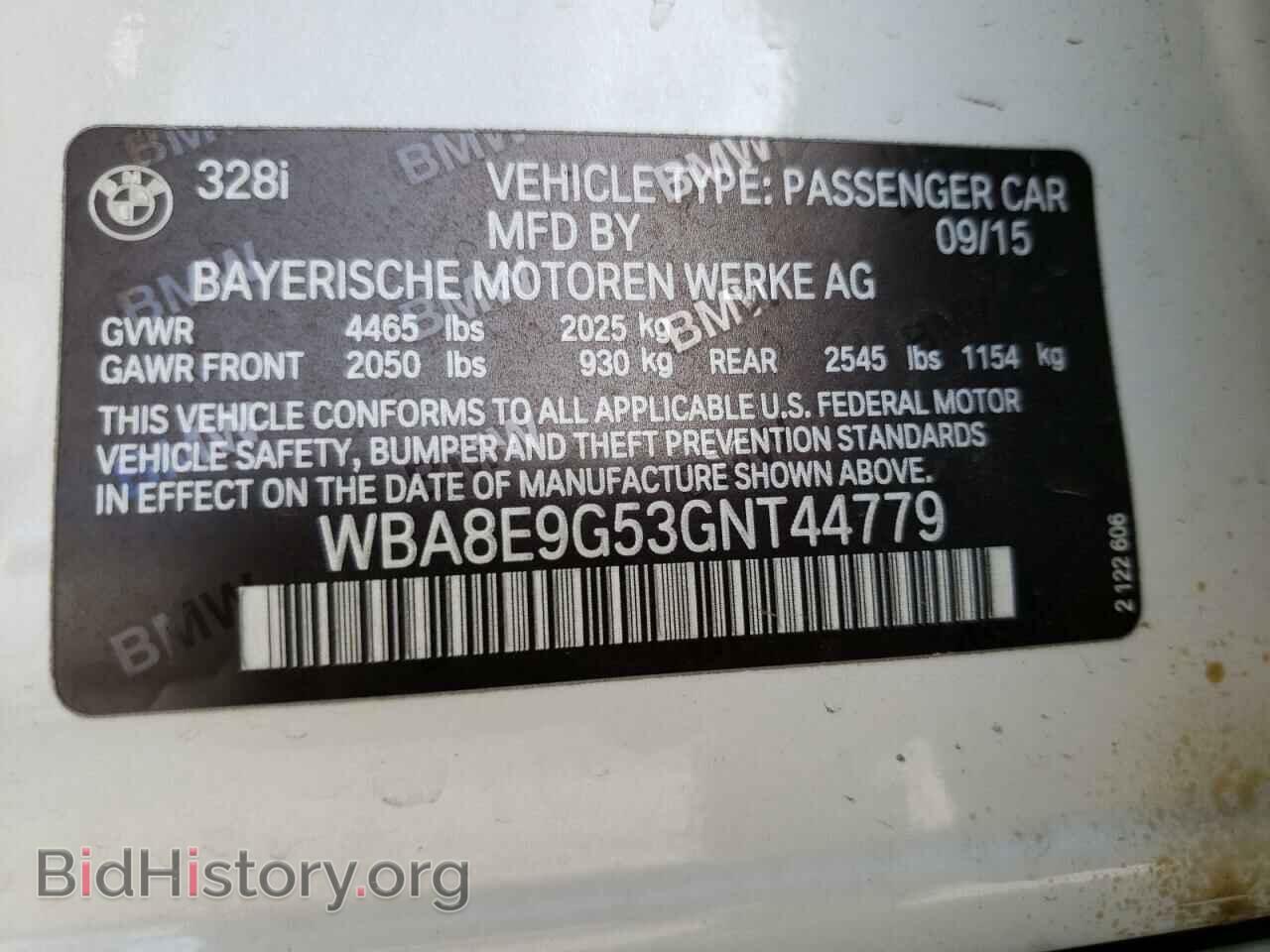 2016 BMW 3 SERIES - VIN: WBA8E9G53GNT44779 - Фото 10