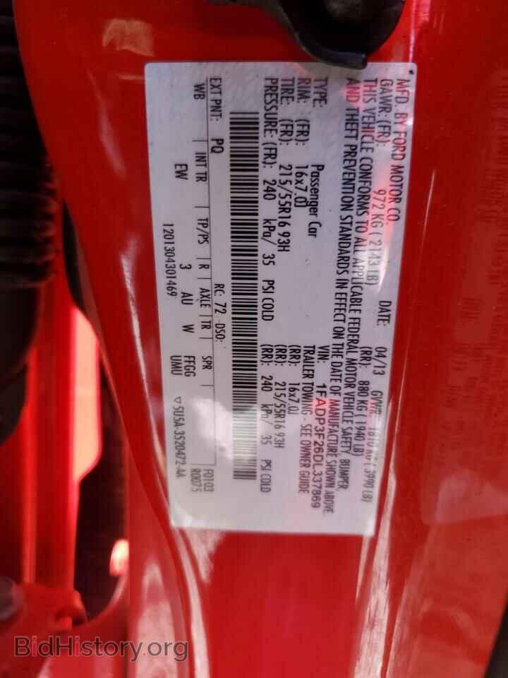 2013 FORD FOCUS - VIN: 1FADP3F26DL337869 - Фото 13