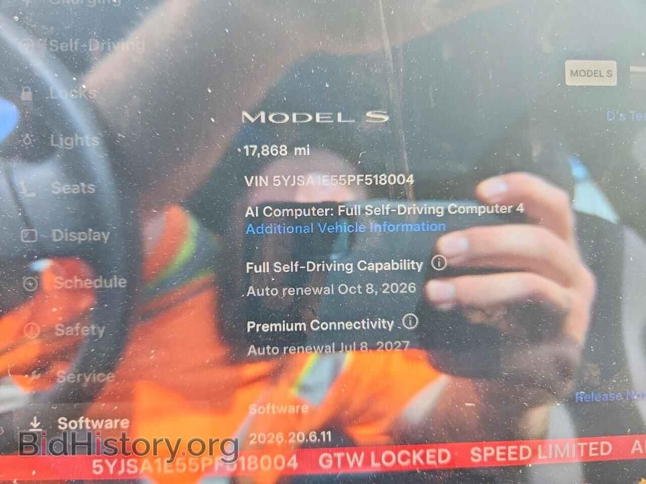 2023 TESLA MODEL S - VIN: 5YJSA1E55PF518004 - Photo 9