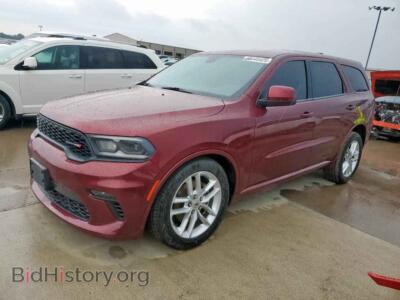 2021 Dodge DURANGO GT, бордовый — VIN 1C4RDHDG1MC640899, Copart
