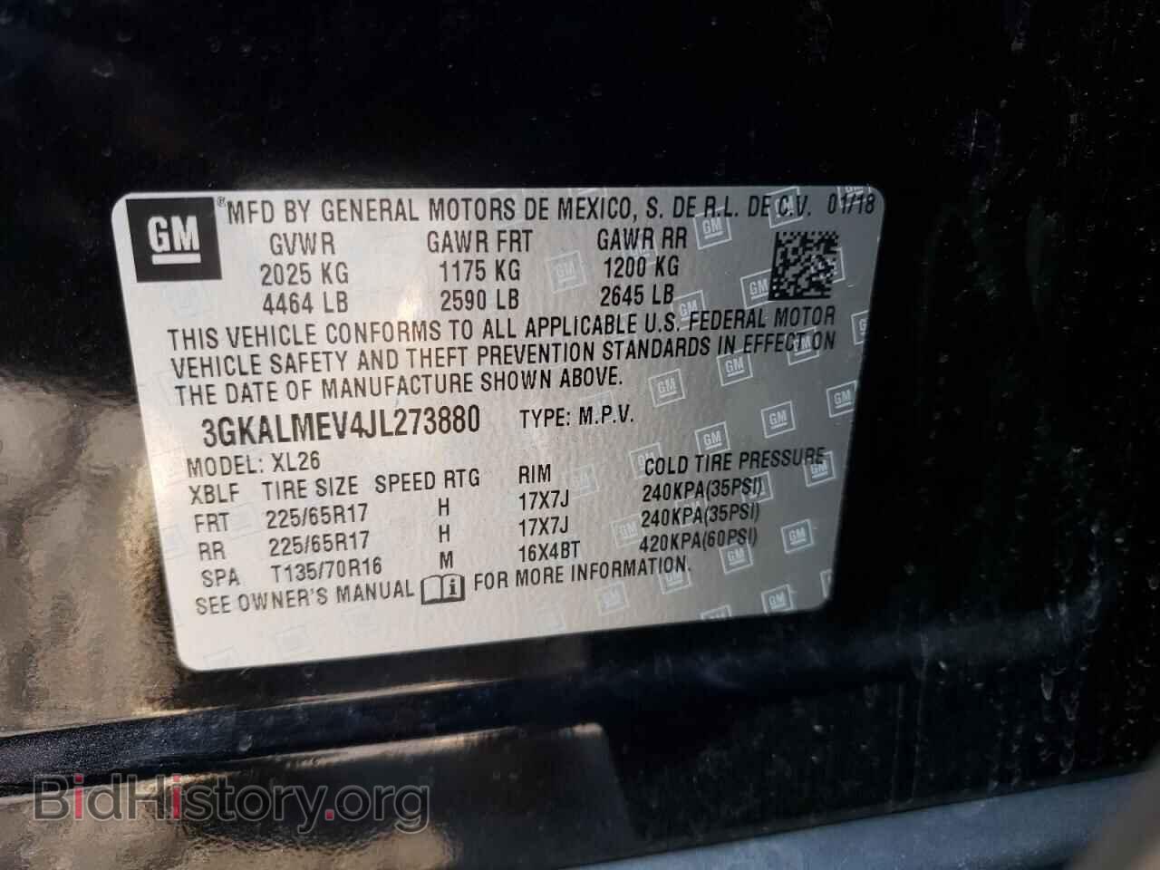 2018 GMC TERRAIN - VIN: 3GKALMEV4JL273880 - Фото 10