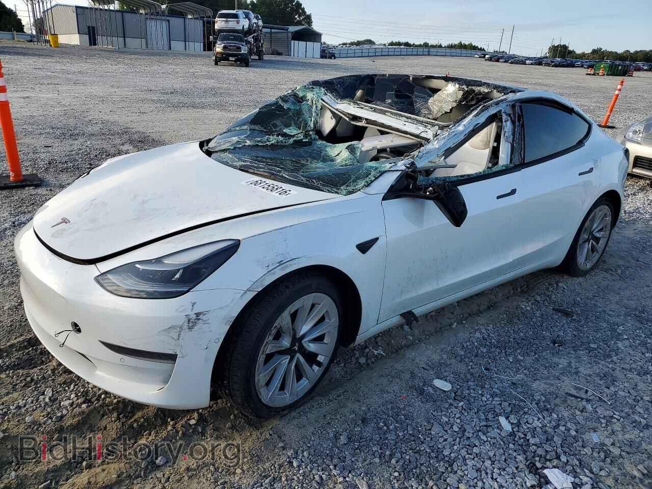 Photo 5YJ3E1EA2NF129680 - TESLA MODEL 3 2022