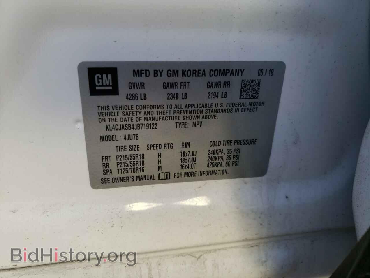2018 BUICK ENCORE - VIN: KL4CJASB4JB719122 - Photo 10