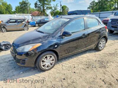 2012 Mazda 2, черный — VIN JM1DE1KY8C0147716, Copart