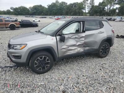 2019 Jeep COMPASS Trailhawk, серебристый — VIN 3C4NJDDB7KT747882, Copart