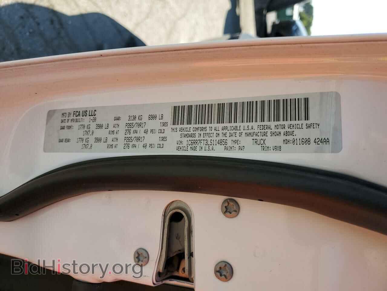 2020 RAM 1500 - VIN: 1C6RR7FT3LS114856 - Photo 12