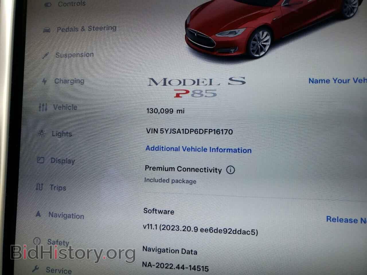 2013 TESLA MODEL S - VIN: 5YJSA1DP6DFP16170 - Photo 9