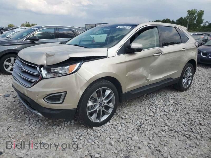 2018 Ford EDGE Titanium (VIN 2FMPK3K89JBB28066) — фото 1 из 13, Copart, повреждение: передняя часть
