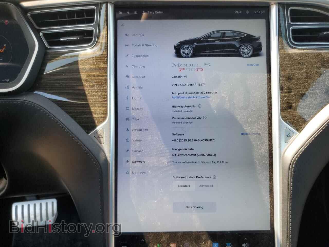 2015 TESLA MODEL S - VIN: 5YJSA1E45FF115274 - Photo 9