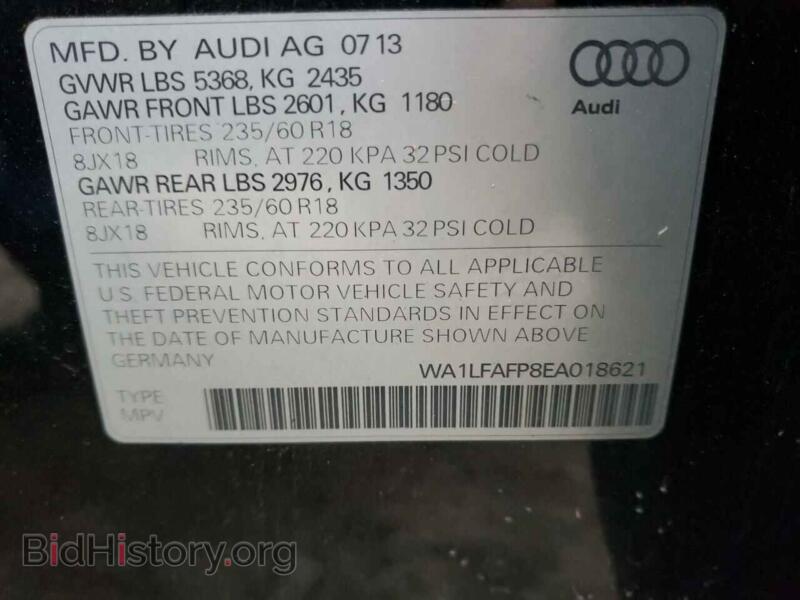 2014 Audi Q5 (VIN WA1LFAFP8EA018621) — photo 10 of 10
