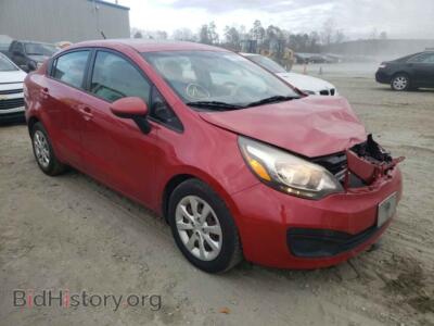 2013 Kia RIO RIO LX, red — VIN KNADM4A33D6124446, Copart