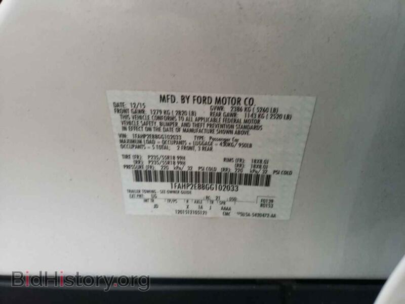 2016 Ford TAURUS (VIN 1FAHP2E88GG102033) — photo 10 of 10
