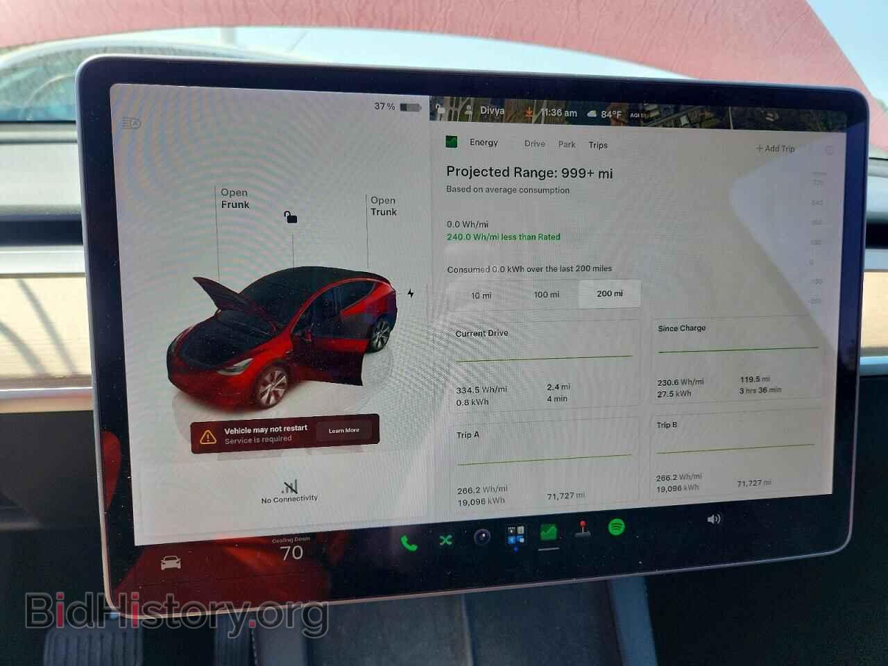2022 TESLA MODEL Y - VIN: 7SAYGDEE3NF354021 - Photo 9