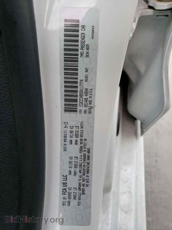 2016 CHRYSLER 200 - VIN: 1C3CCCAB5GN117774 - Фото 12