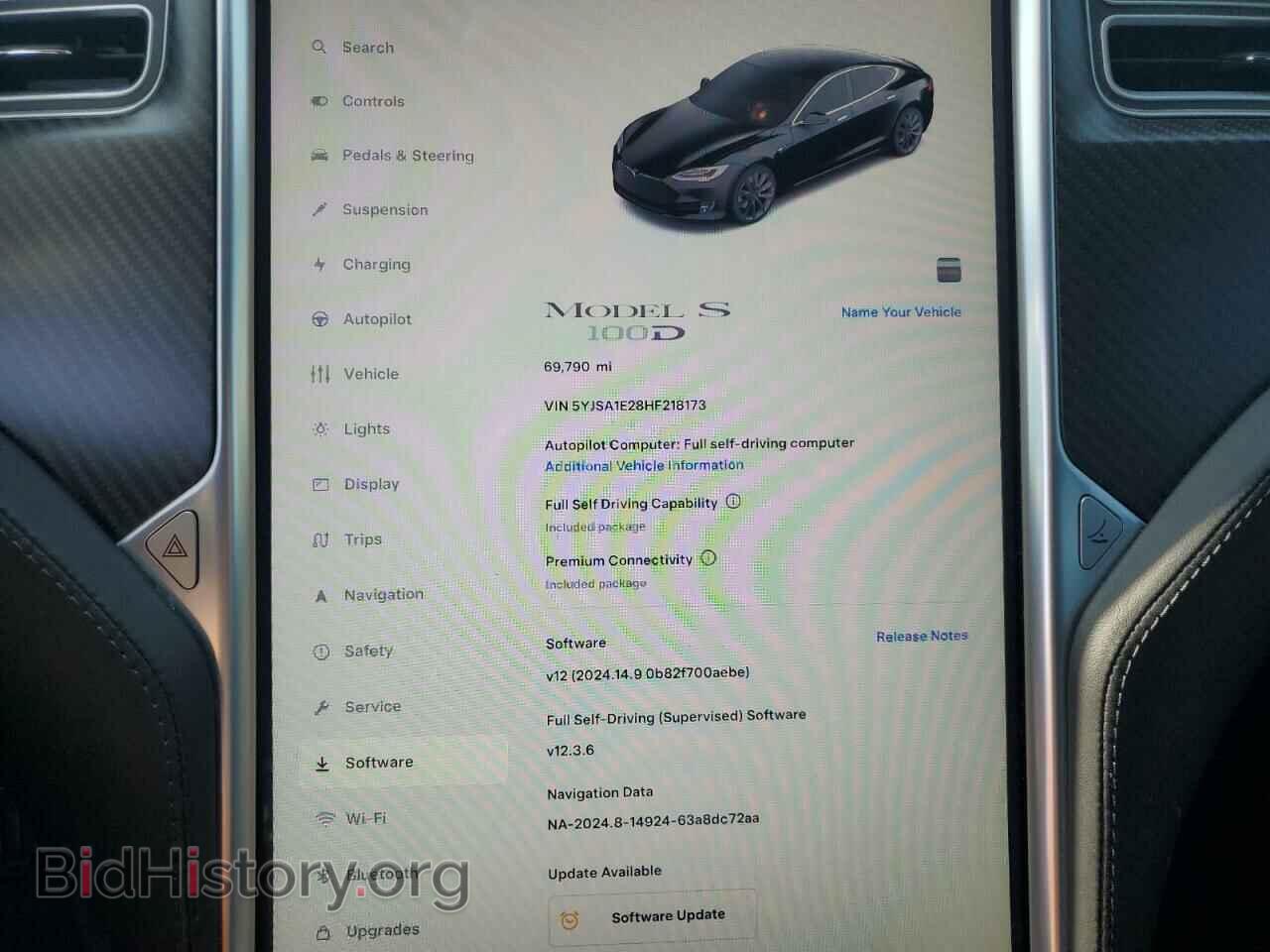 2017 TESLA MODEL S - VIN: 5YJSA1E28HF218173 - Photo 9