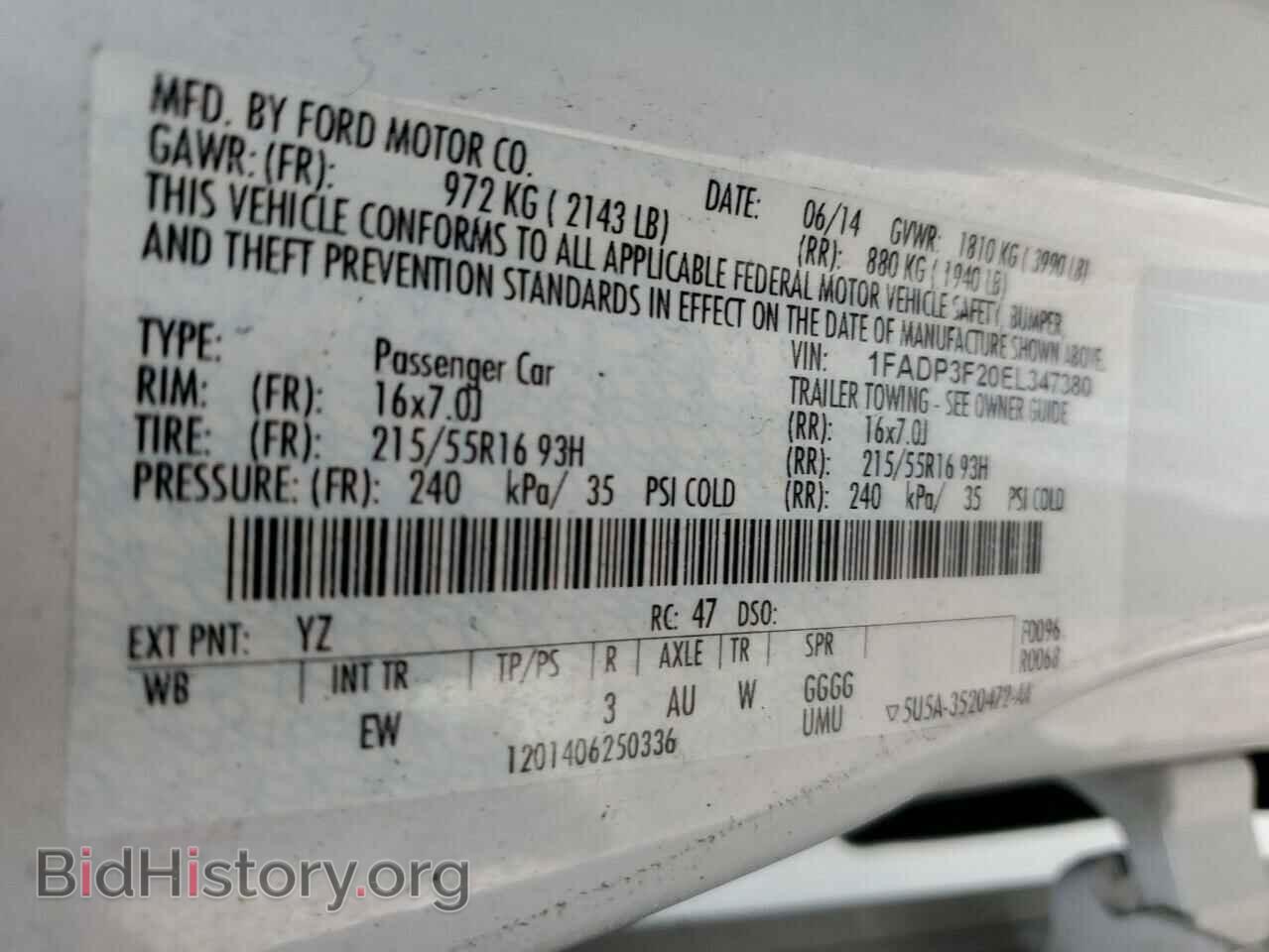 2014 FORD FOCUS - VIN: 1FADP3F20EL347380 - Photo 12